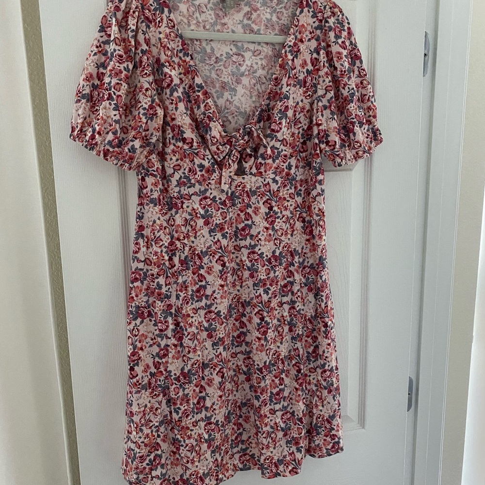 ASOS swing dress with tie front
